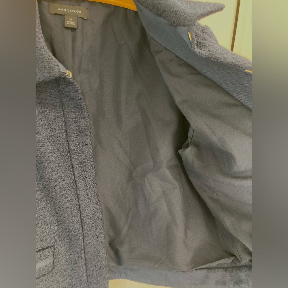 Ann Taylor Blue Topper Jacket - Picture 9 of 10